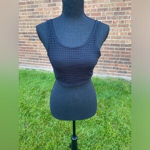 Express Black Crop Top